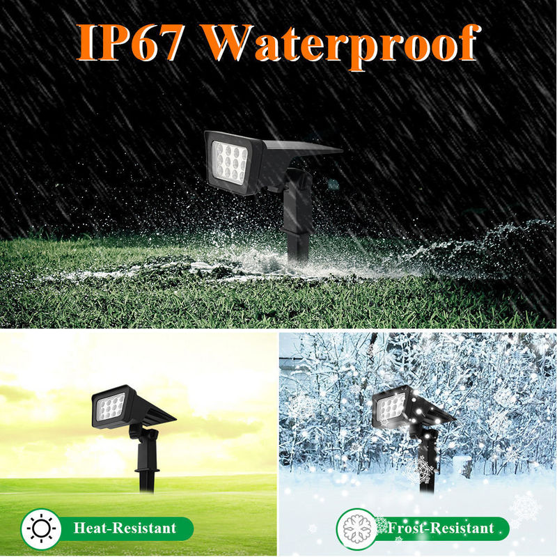 IP65 방수 야외 LED 풍경 조절 태양광 조명 정원에 대한 스포트라이트