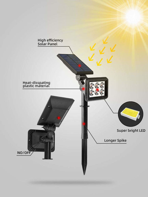 야외 태양 정원 조명 경관 LED 잔디 램프 및 조절 수질 IP65