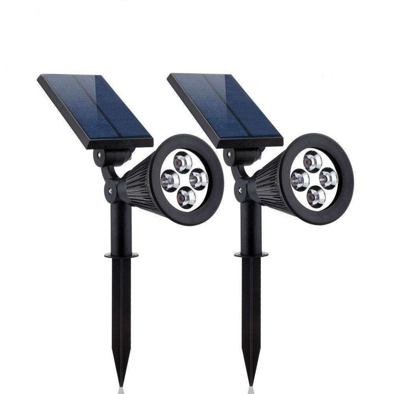 2 IN 1 태양 정원 점광 RGB 색상 변경 LED 야외 잔디 전원 공급 태양