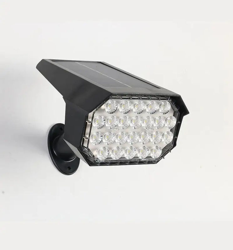 24 Leds 태양 LED 길거리 조명 램프 경로 마당 풍경 잔디 톱니 벽