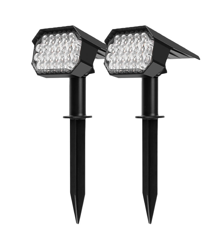 24 Leds 태양 LED 길거리 조명 램프 경로 마당 풍경 잔디 톱니 벽