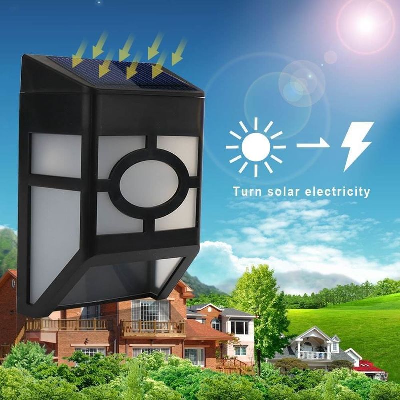 홈 정원 울타리 라이트 클래식 장식 녹색 Inova 태양 LED 벽등 배터리