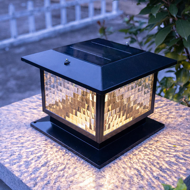 야외 현대 태양 LED 기둥 램프 공원 조명