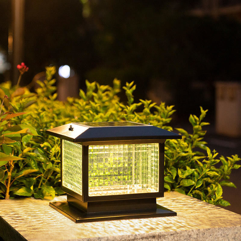야외 현대 태양 LED 기둥 램프 공원 조명