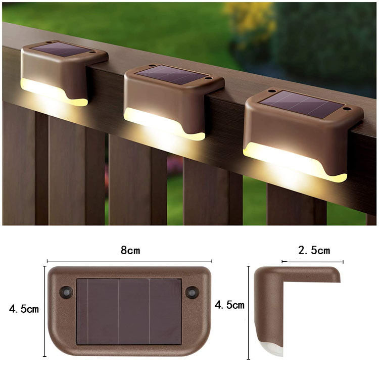 1.2V 입력 전압 야외 LED 태양 에너지 정원 벽 조명을위한 계단 계단 램프