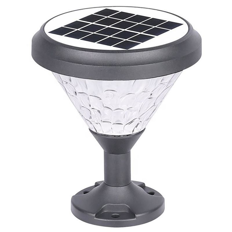 유럽 스타일 IP65 방수 램프 야드 태양광 LED 잔디 볼러드 정원 야외용 조명
