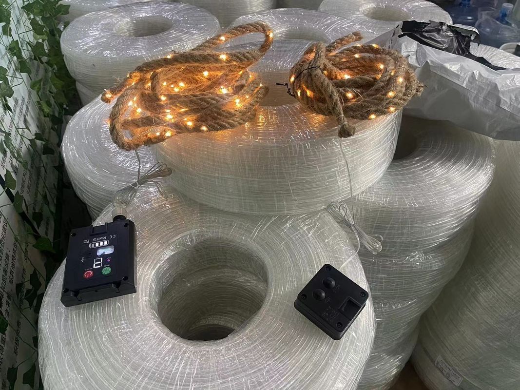 태양광 LED 거리 라이트 램프 구리 와이어 LED 정원 스트링 라이트 쉽게 설치