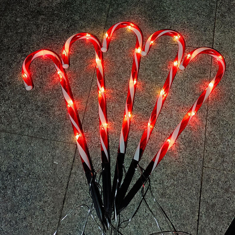 야외 태양 LED 조명 크리스마스 캔디 스캔 조명 기타 크리스마스 장식