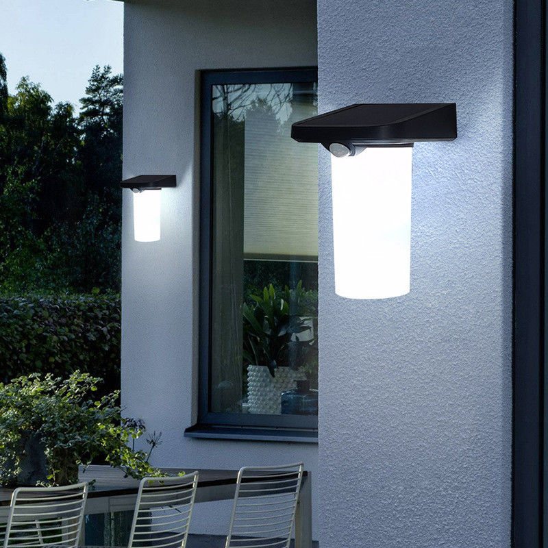야외 LED 벽등 6w 백색 빛 모션 센서 벽등 발코니 정원 patios 뒷마당