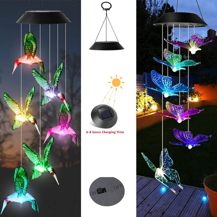 Led Indoor Hummingbird 홈 디코어 태양 풍력 윙크 라이트 커스터마이징 옵션