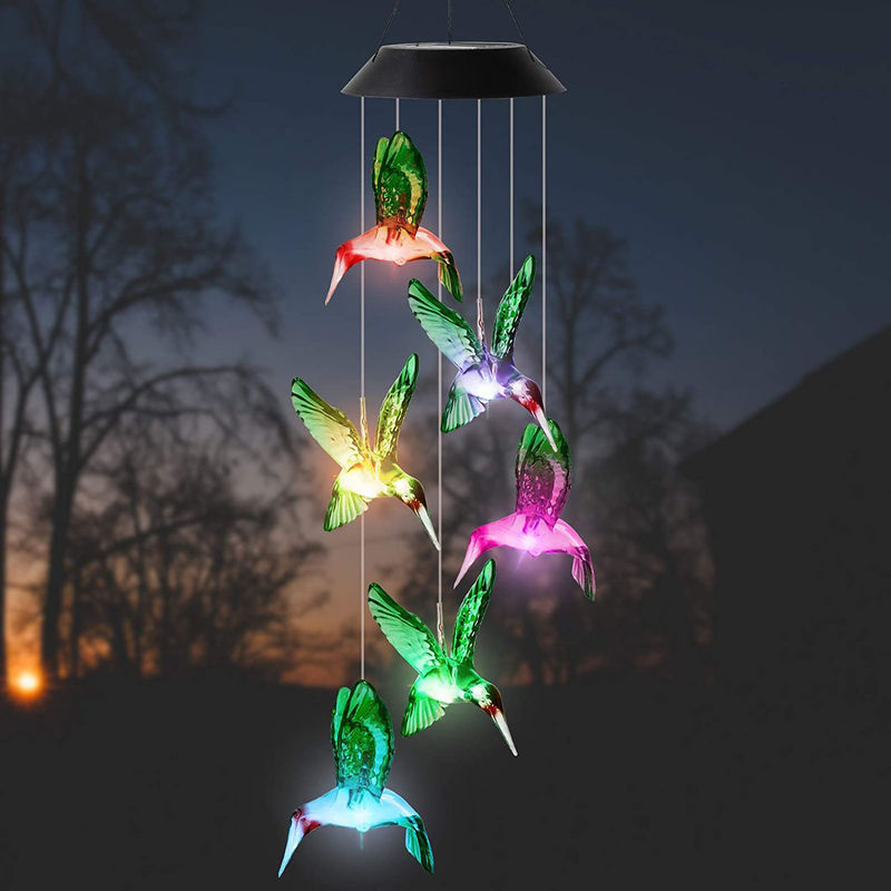 Led Indoor Hummingbird 홈 디코어 태양 풍력 윙크 라이트 커스터마이징 옵션