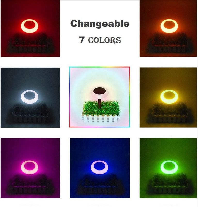10000시간 근무 시간 외관 정원 장식용 태양광 RGB 잔디 풍경 조명