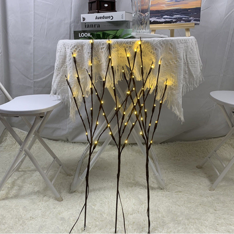 77cm 패션 LED 윌로브 가지 램프 결혼식 휴일 파티 크리스마스 트리 장식