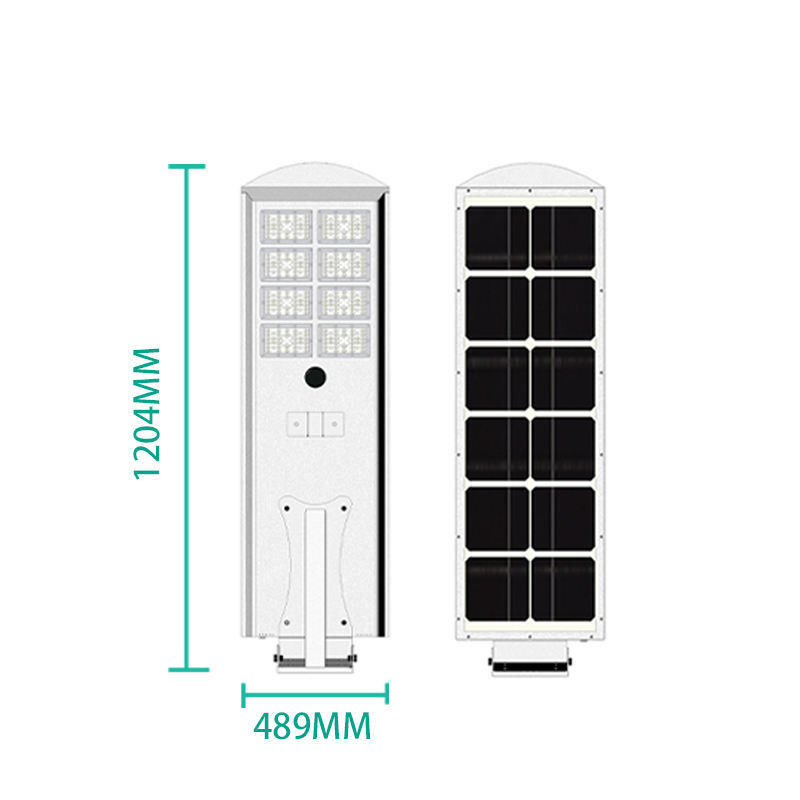 ROAD 하이 뤼멘 50W 60W 80W 100W 야외 통합 모든 하나의 LED 태양광 거리 라이트