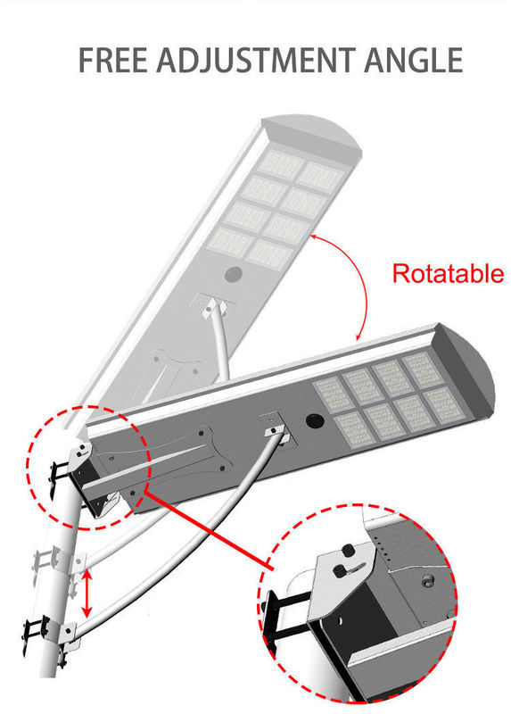 ROAD 하이 뤼멘 50W 60W 80W 100W 야외 통합 모든 하나의 LED 태양광 거리 라이트