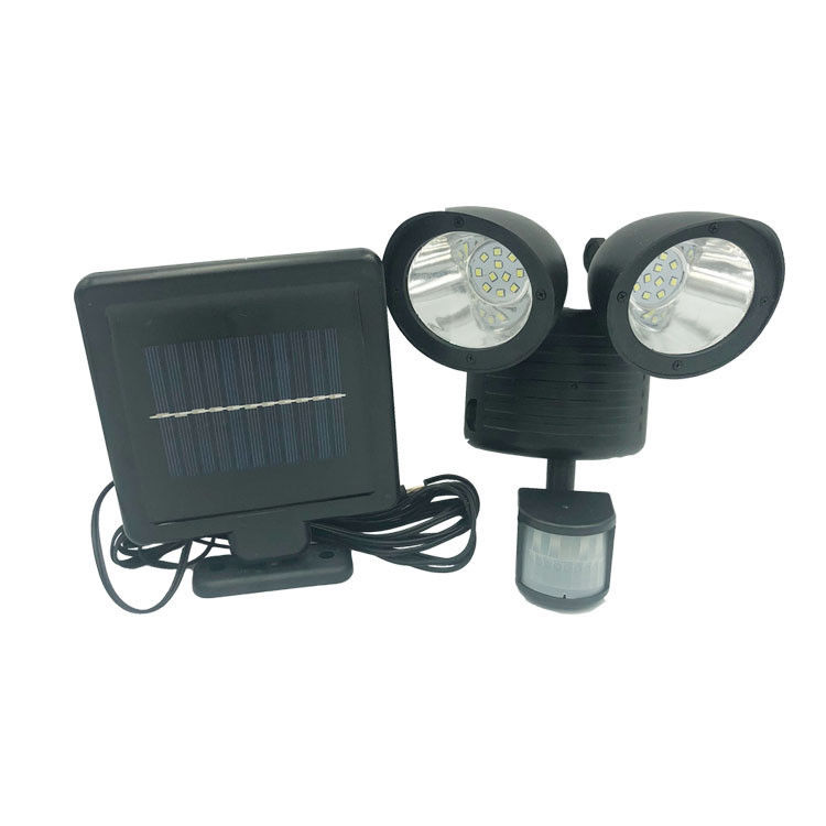 50000 시간 수명 22LED 인체 센서 외관 경로용 태양 안전 조명