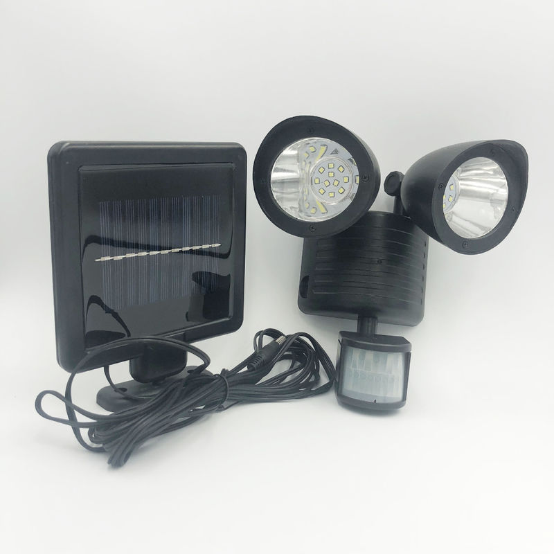 50000 시간 수명 22LED 인체 센서 외관 경로용 태양 안전 조명