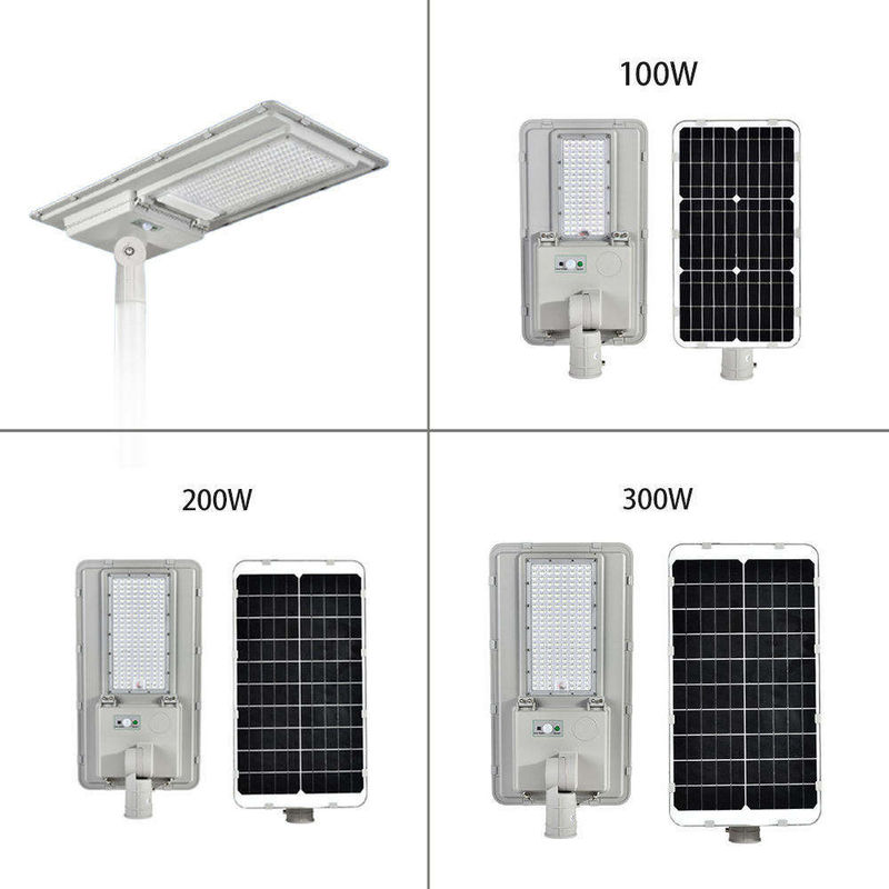 야외 방수 태양광등 100W 200W 300W 융합 모든 하나의 LED 거리등