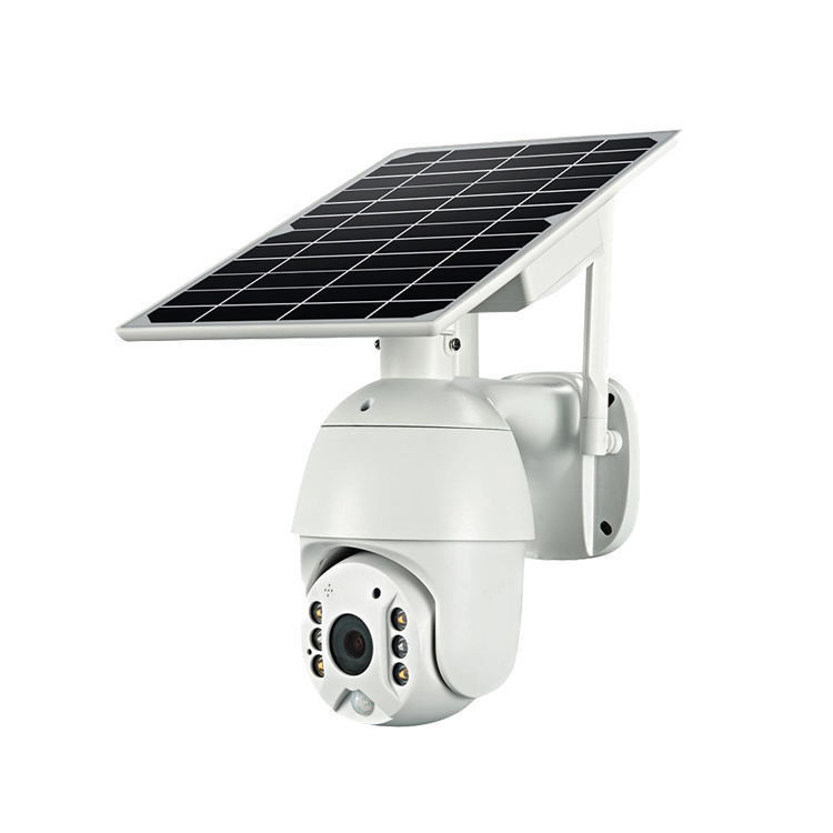 WiFi/4G 네트워크 공급 모드 외관 조명을 위한 CCTV 카메라와 함께 태양광 홍수 조명