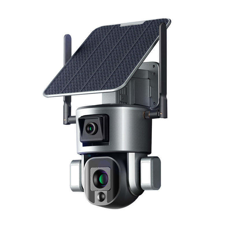 10x 줌 4.0MP 와이파이 돔 CCTV 네트워크 이프시 태양 전지 백업 감시 카메라 4g