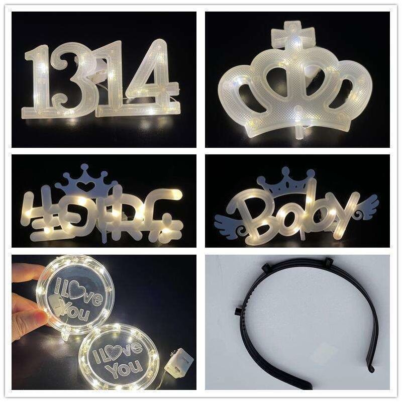 8 모드 LED 케이크 라이트 휴일 생일 축하 결혼식 정원 크리스마스 장식