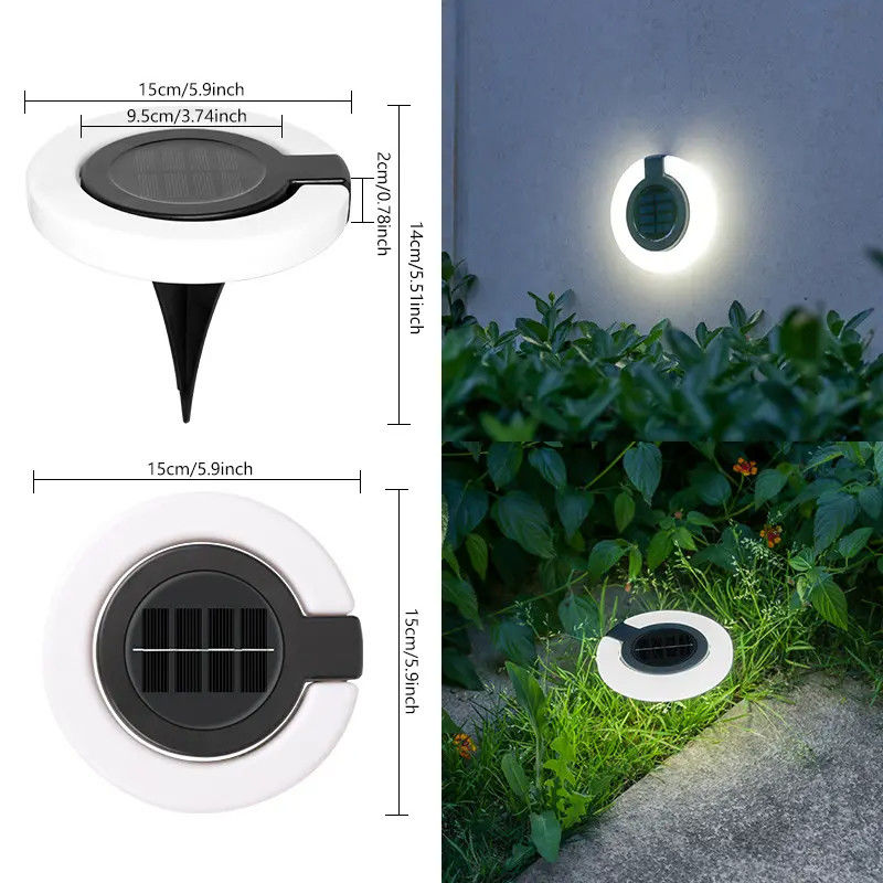 LED 태양 광선 17 LED 접이식 벽등