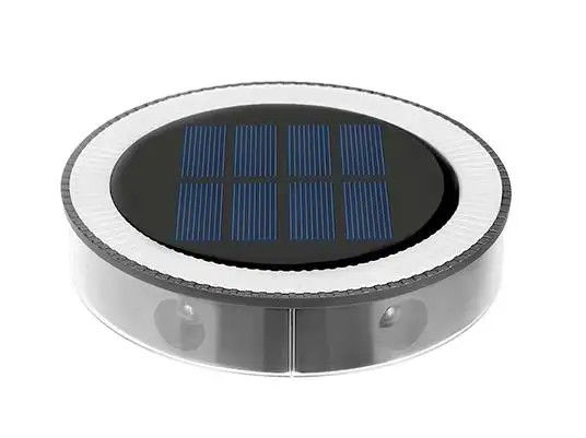 야외 태양계 계단 계단 디크 조명 90lm / w 효율 LED 원형 지상 조명