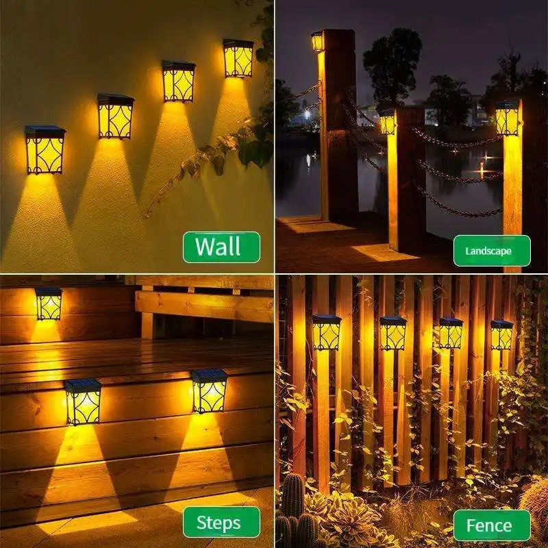 1.2V 입력 전압 LED 운동 센서 램프 야외 정원 방수 태양 벽 램프