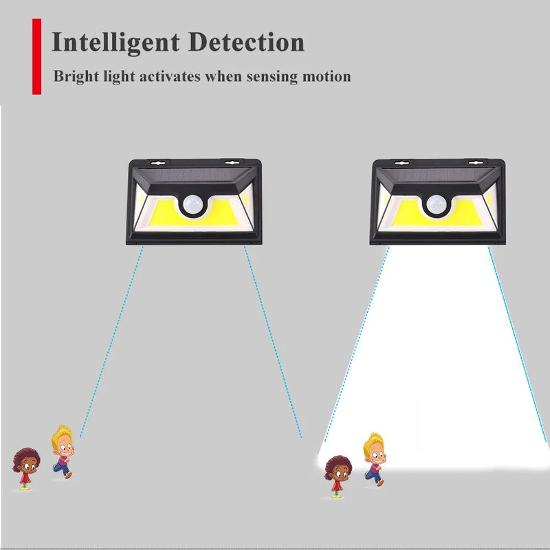 IP65 방수 LED 태양 벽 조명 모션 센서 현대 태양 보안 조명