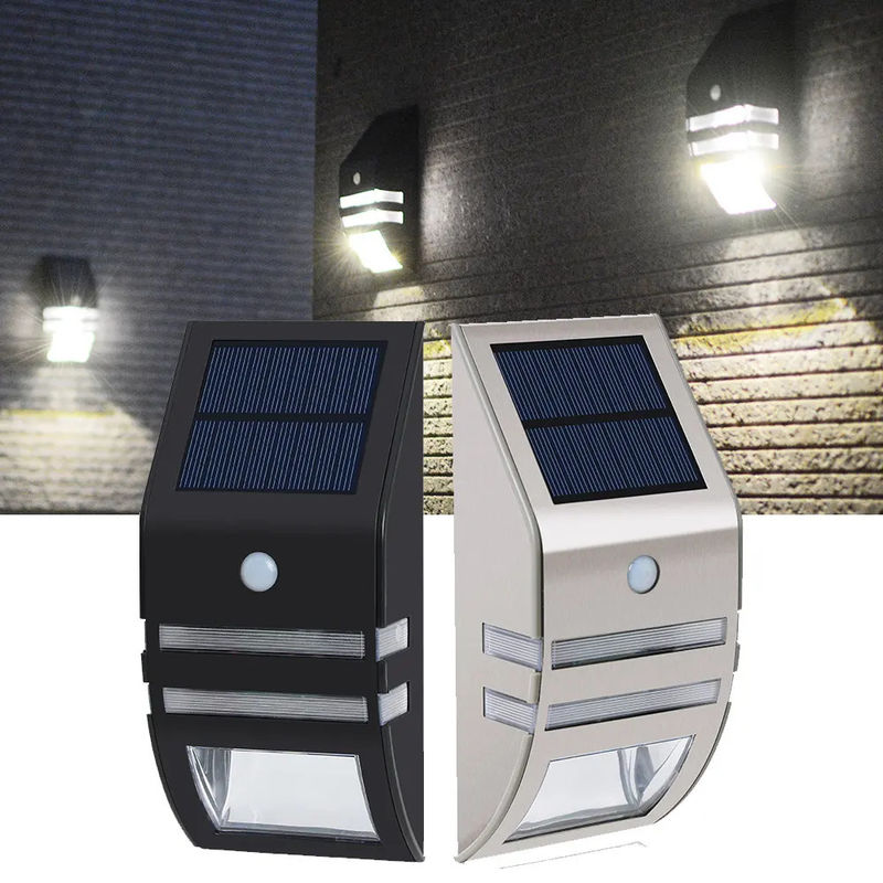 LED 태양 모션 센서 가정용 벽등 4v 0.33w 벽 장착 6000K 색상 온도