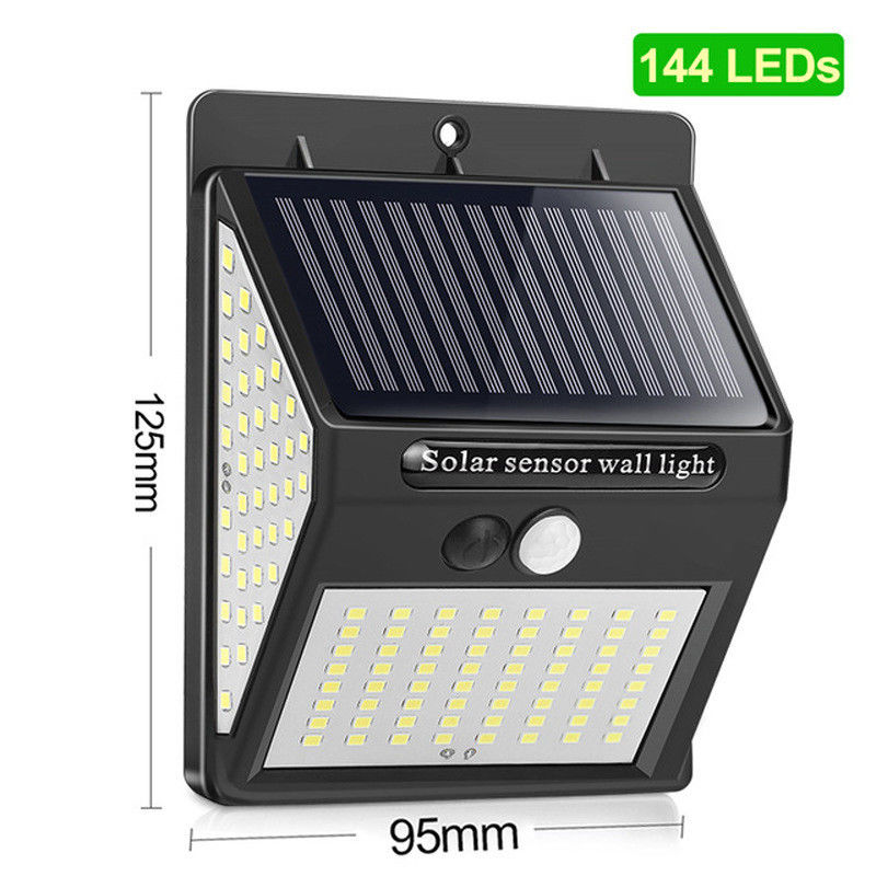 태양 전력 48 Cob LED 모션 센서 보안 벽등