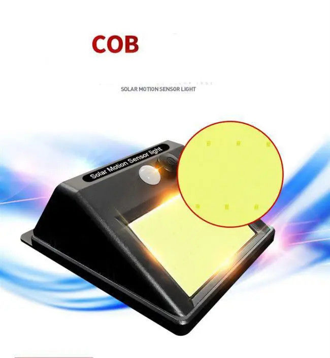 태양 전력 48 Cob LED 모션 센서 보안 벽등
